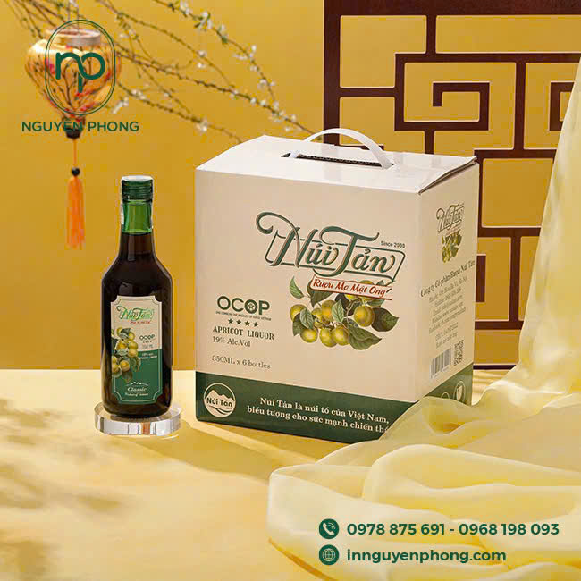 Mẫu in bao bì đựng rượu sang trọng 